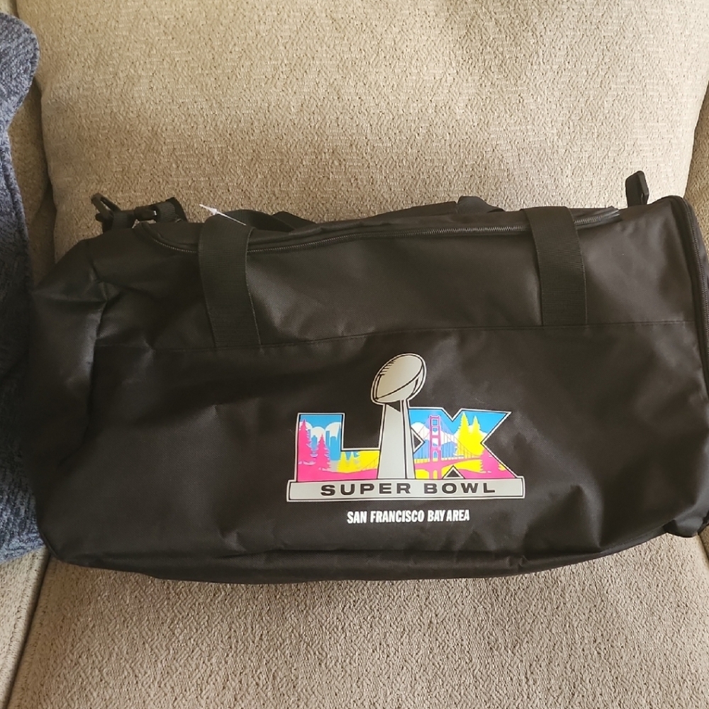 Brand NEW !! Super Bowl XLVII Black Duffel Bag